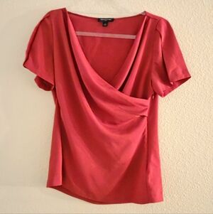 Banana Republic Draped Blouse w/ Side Zipper